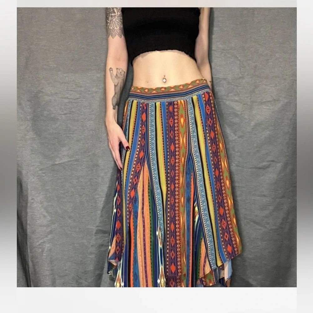 Soft Surroundings Fantasia Carnival Handkerchief Skirt. Size extra large. Fun! - Picture 2 of 7